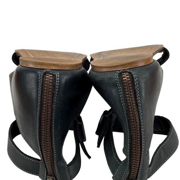 Roan By Bed Stu Women’s Charlie Sandal Size 8.5 Dark Blue Leather Shoes (HF19) - Picture 11 of 11